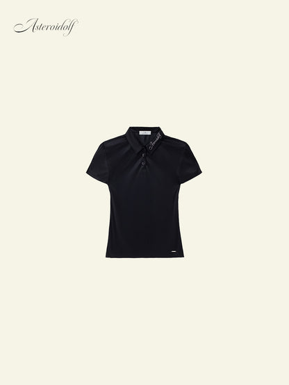 Effortless Embroider Polo ｜Ink Black