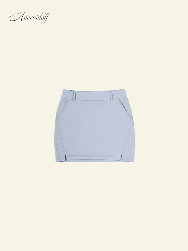 W Proof Short Skirt | Balloon Blue