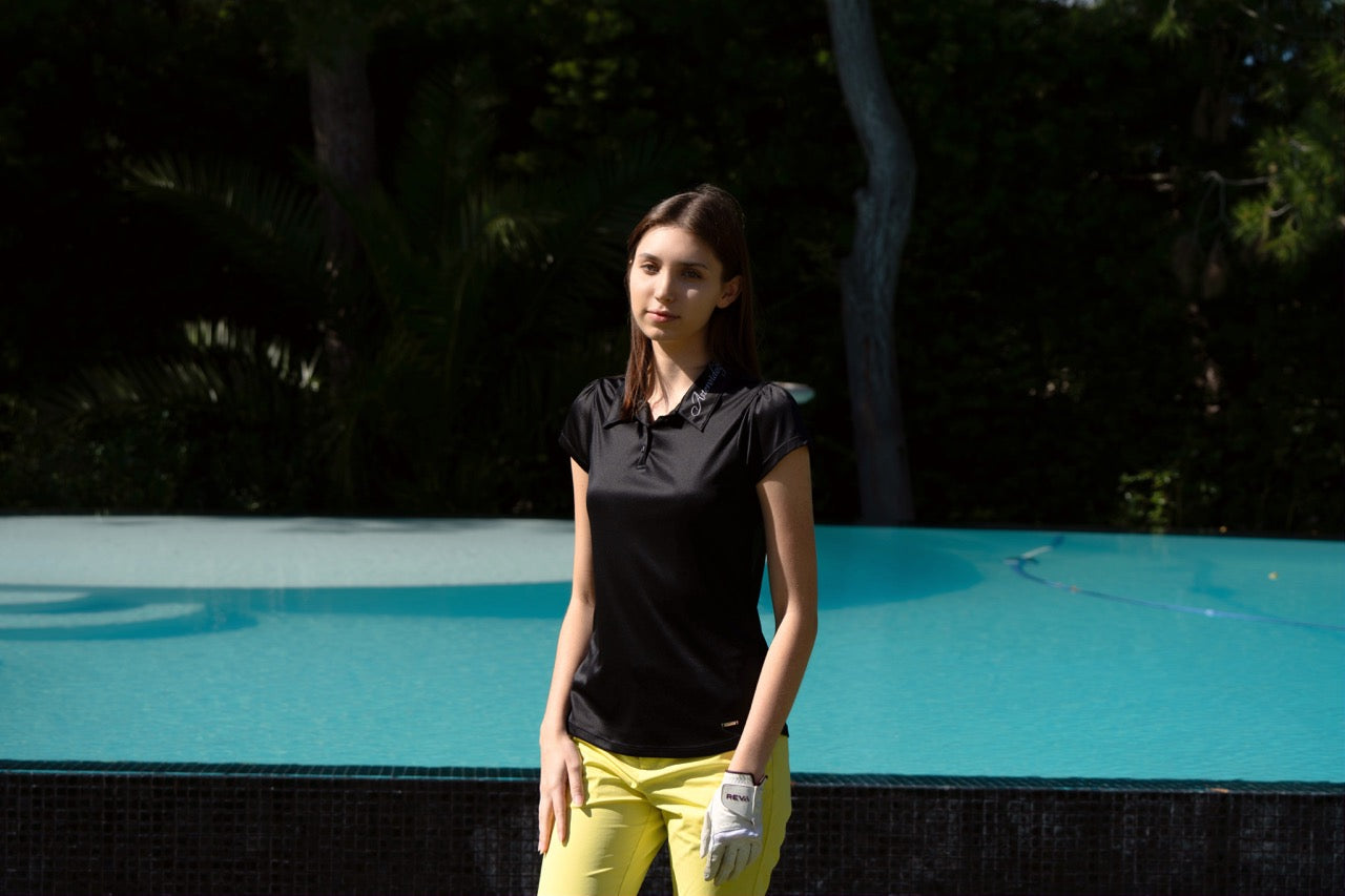 Effortless Embroider Polo ｜Ink Black